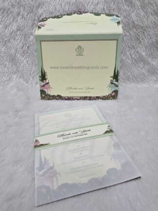 Butter paper (velam paper) with 2 inserts and box cover.