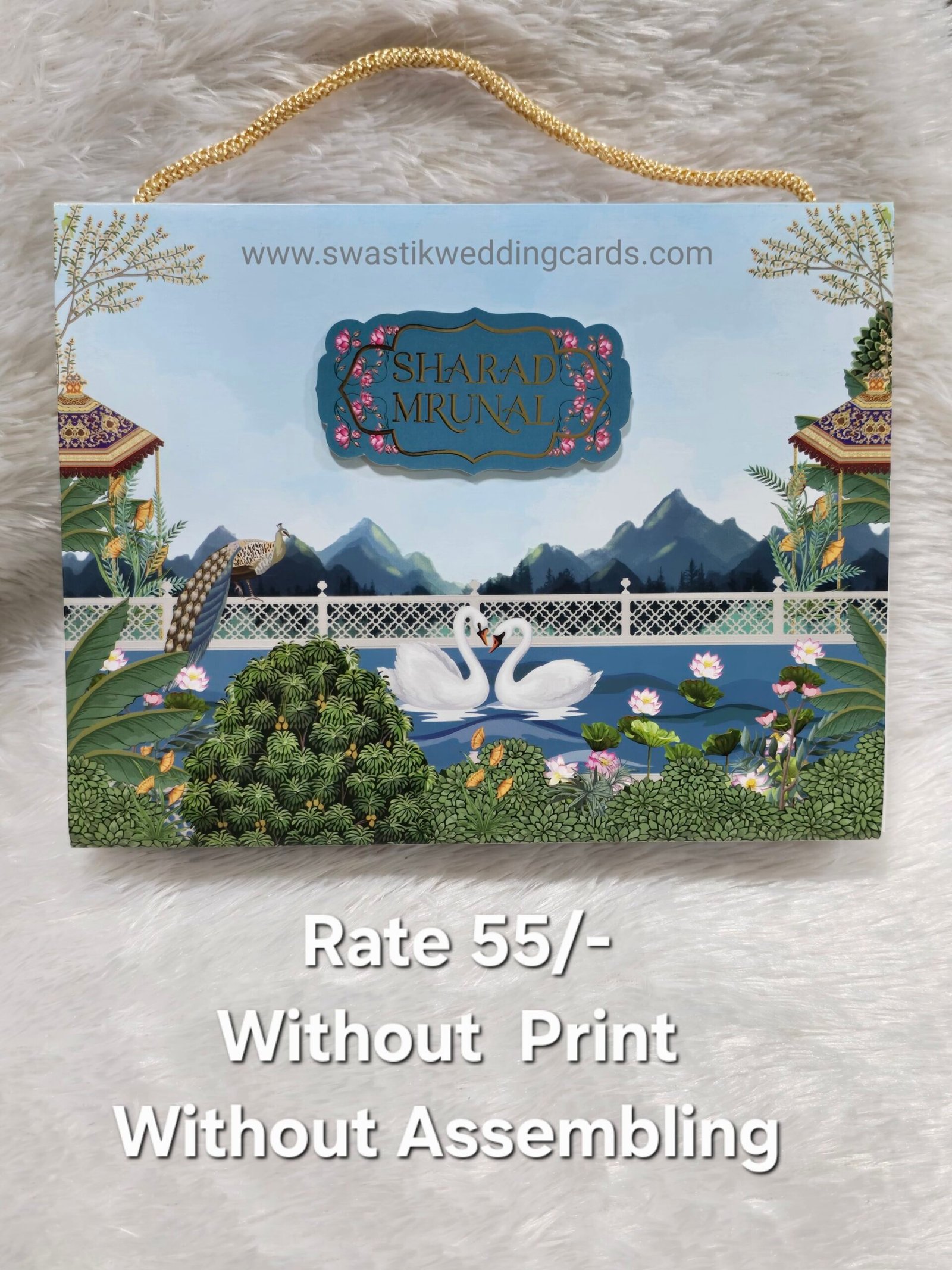 Dryfruits,sweet & Chocolate box wedding invitation cards with