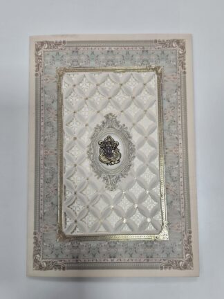 Folder style wedding invitation card with cover.