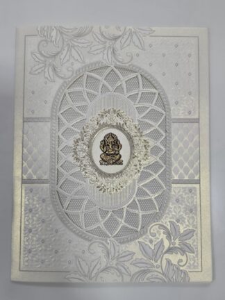 Folder style wedding invitation card with cover.