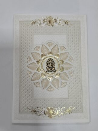 Folder style wedding invitation card with cover.