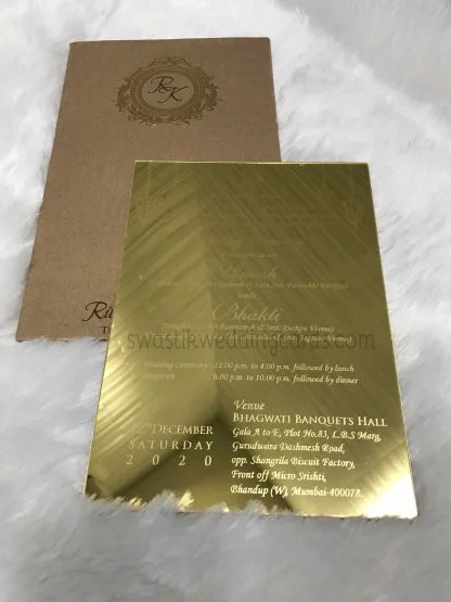 Invitation Cards Wedding Acrylic Mirror