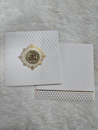 Folder style wedding invitation card