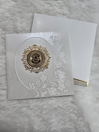 Folder style wedding invitation card