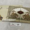 Small (Mini)size Floral pattern with Elephant design Hardbound padded wedding invitation cards with 2 inserts Designer Wedding Invitation Cards