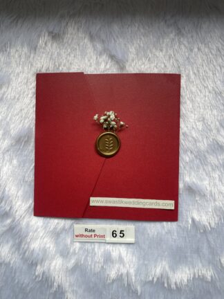 Premium Acrylic invite tied with ribbon and cover.