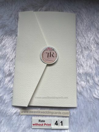 Premium quality Acrylic with 3 fold card and insert holder and sticker.