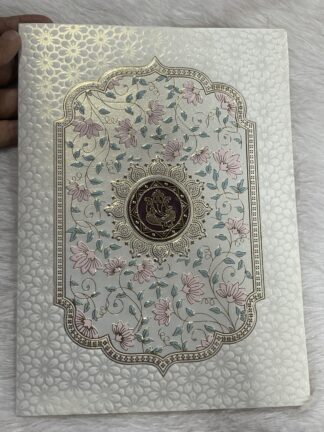 Folder style wedding invitation card with   Box cover.
