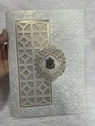 Folder style wedding invitation card with   Box cover.